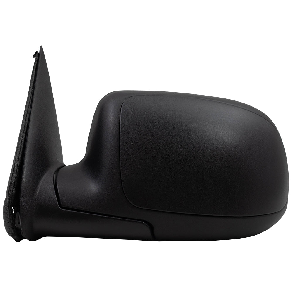 Brock Replacement Driver Manual Side Door Mirror with Textured Cap Compatible with 99-06 Silverado New Body Style Pickup Truck 25876714