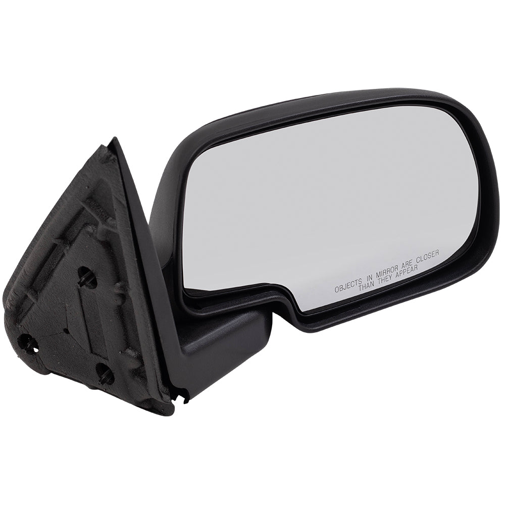 Brock Replacement Driver and Passenger Manual Side Door Mirrors with Textured Caps Compatible with 99-06 Silverado New Body Style Pickup Truck