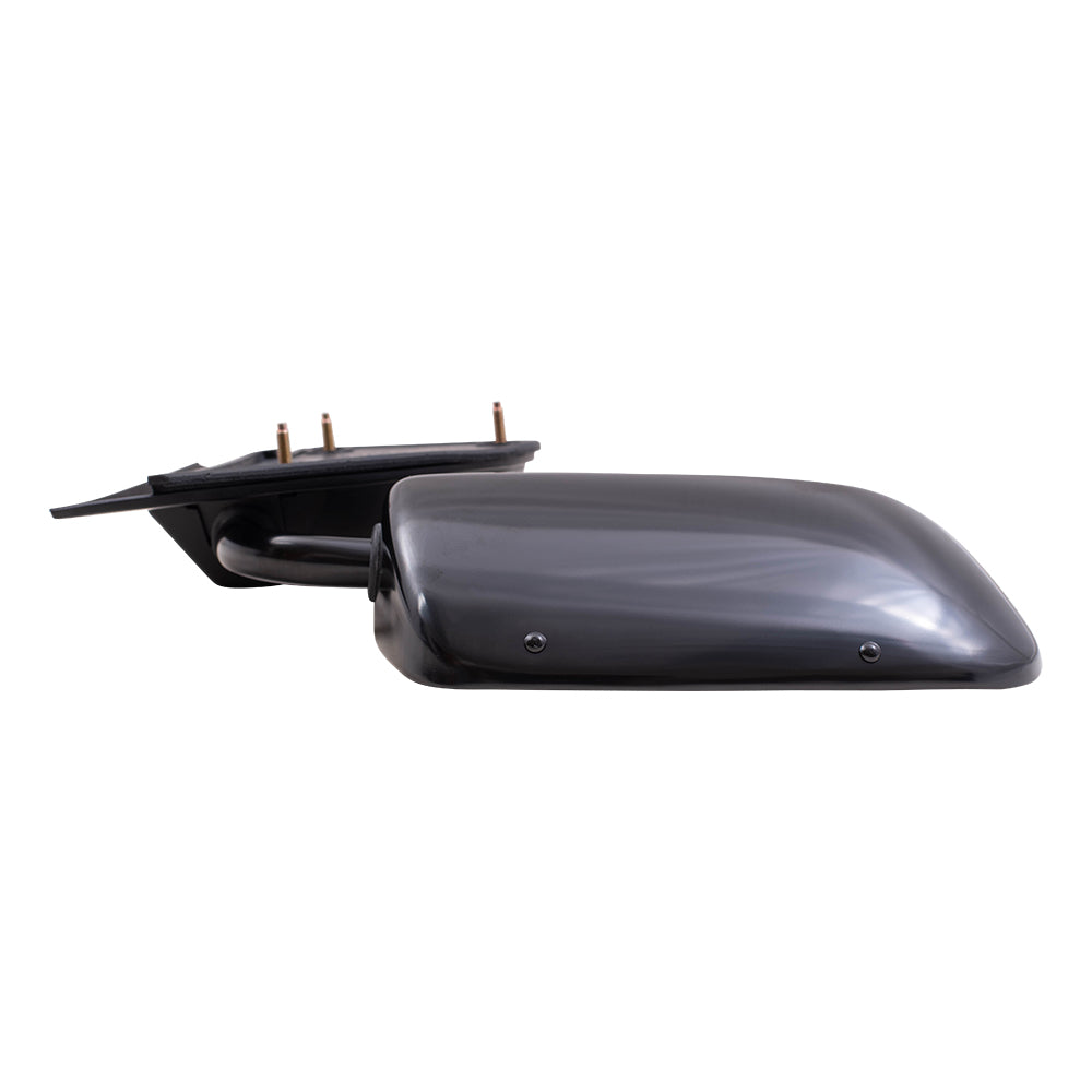 Brock Aftermarket Replacement Passenger Right Manual Mirror Below Eyeline Paint To Match Black Compatible With 1988-2002 GM C/K Pickup