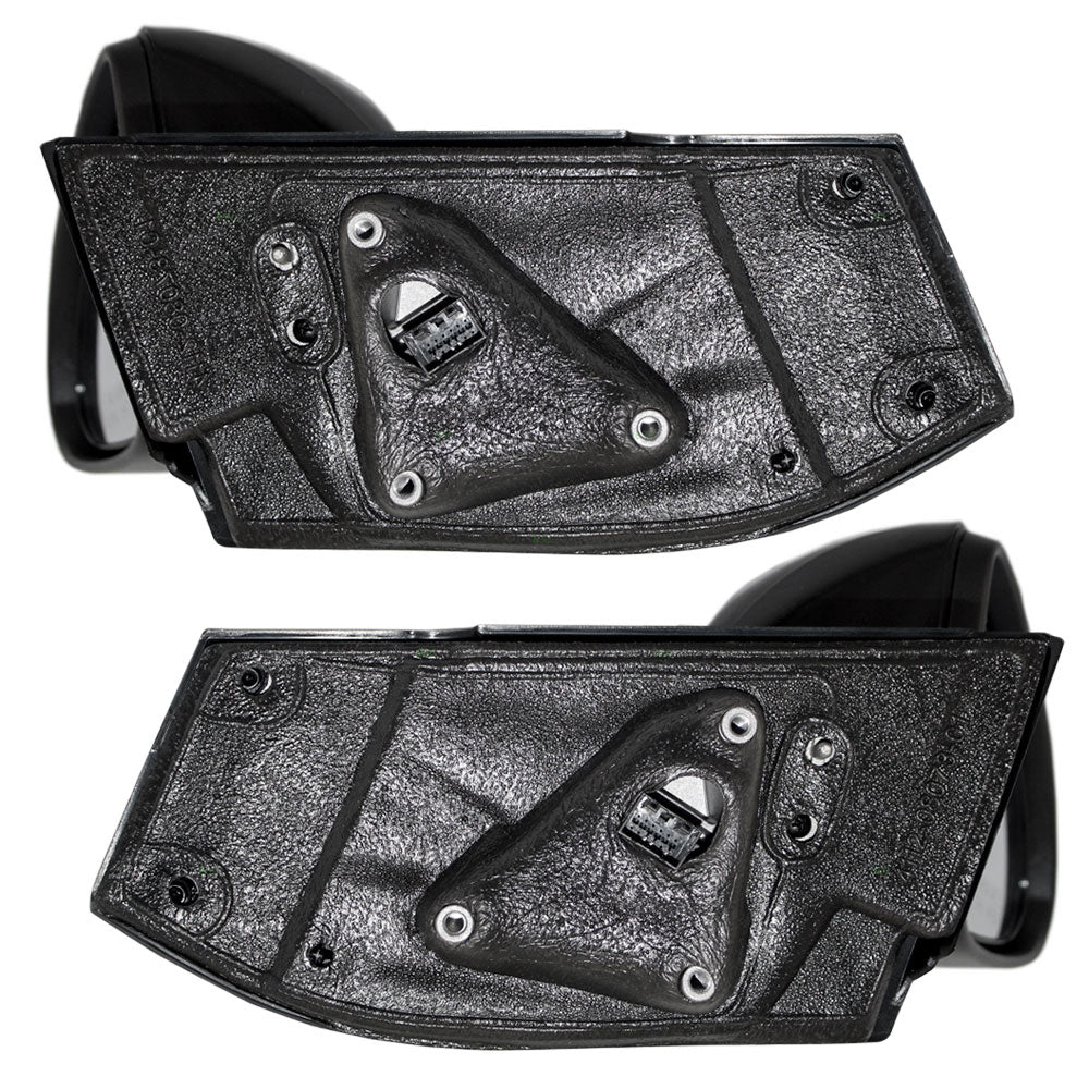 Brock Replacement Driver and Passenger Set Power Side Door Mirrors Compatible with 2013-2015 Spark 2016 Spark EV 95101454 95101463