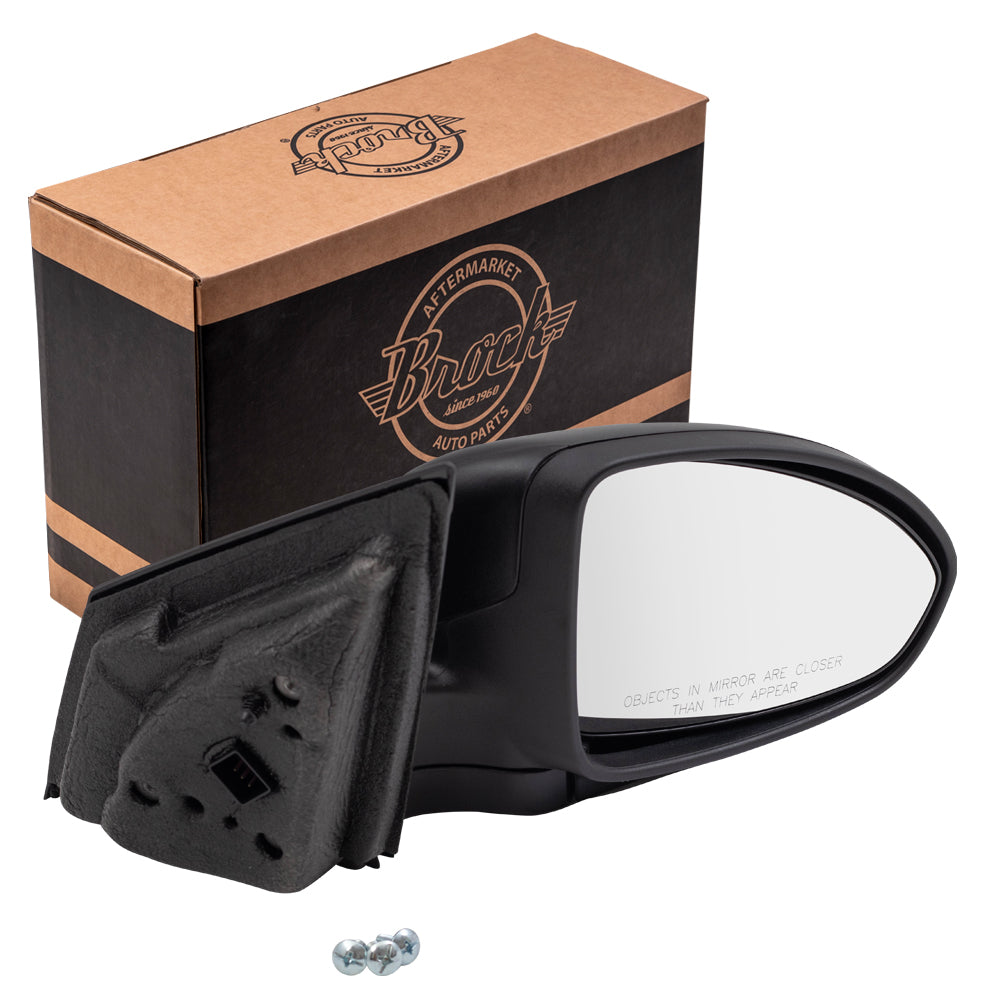 Brock Replacement Passenger Power Side Door Mirror Textured Black Compatible with 11-15 Cruze 16 Cruze Limited 95186710