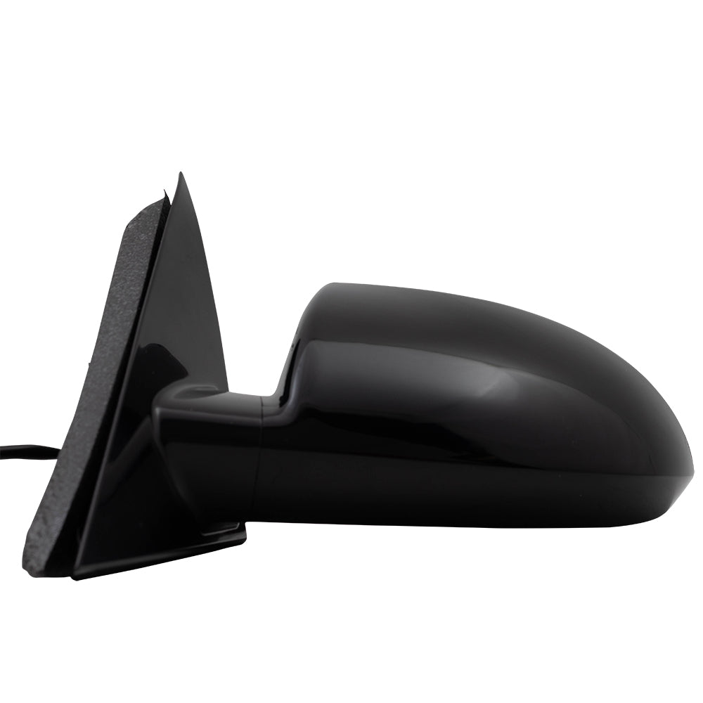 Brock Aftermarket Replacement Driver Left Paint to Match Housing/Paint to Match Base Black Power Mirror without Heat Compatible with 2006-2013 Chevy Impala