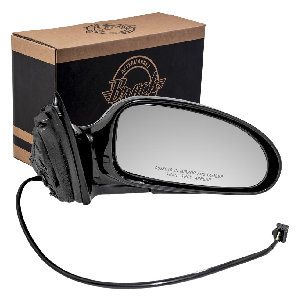 Brock Replacement Passengers Power Side Door Mirror Compatible with 2000-2005 LeSabre 25769727