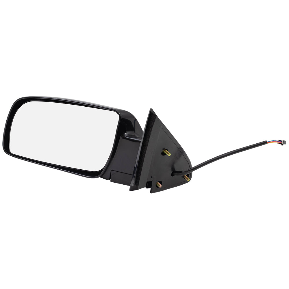 Brock Aftermarket Replacement Driver Power Mirror Standard Type Paint To Match Black - Plastic Base without Heat Compatible with 15764757