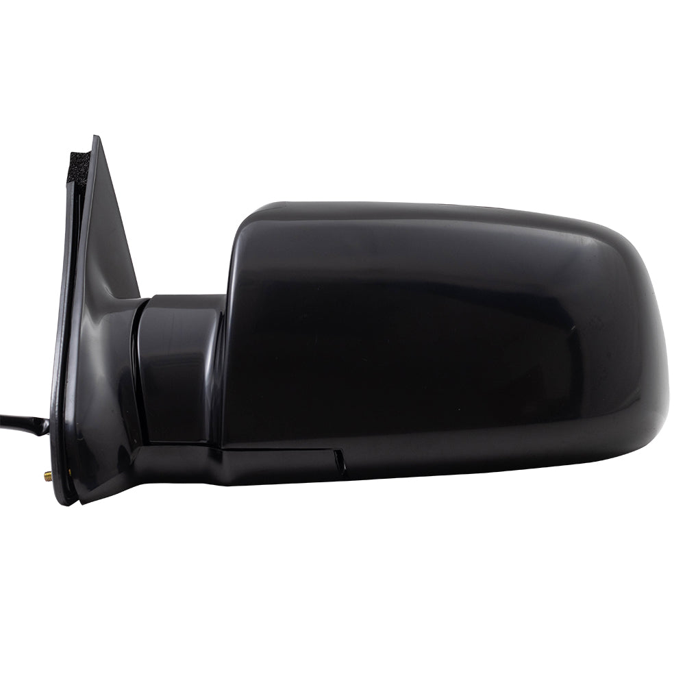 Brock Aftermarket Replacement Driver Power Mirror Standard Type Paint To Match Black - Plastic Base without Heat Compatible with 15764757