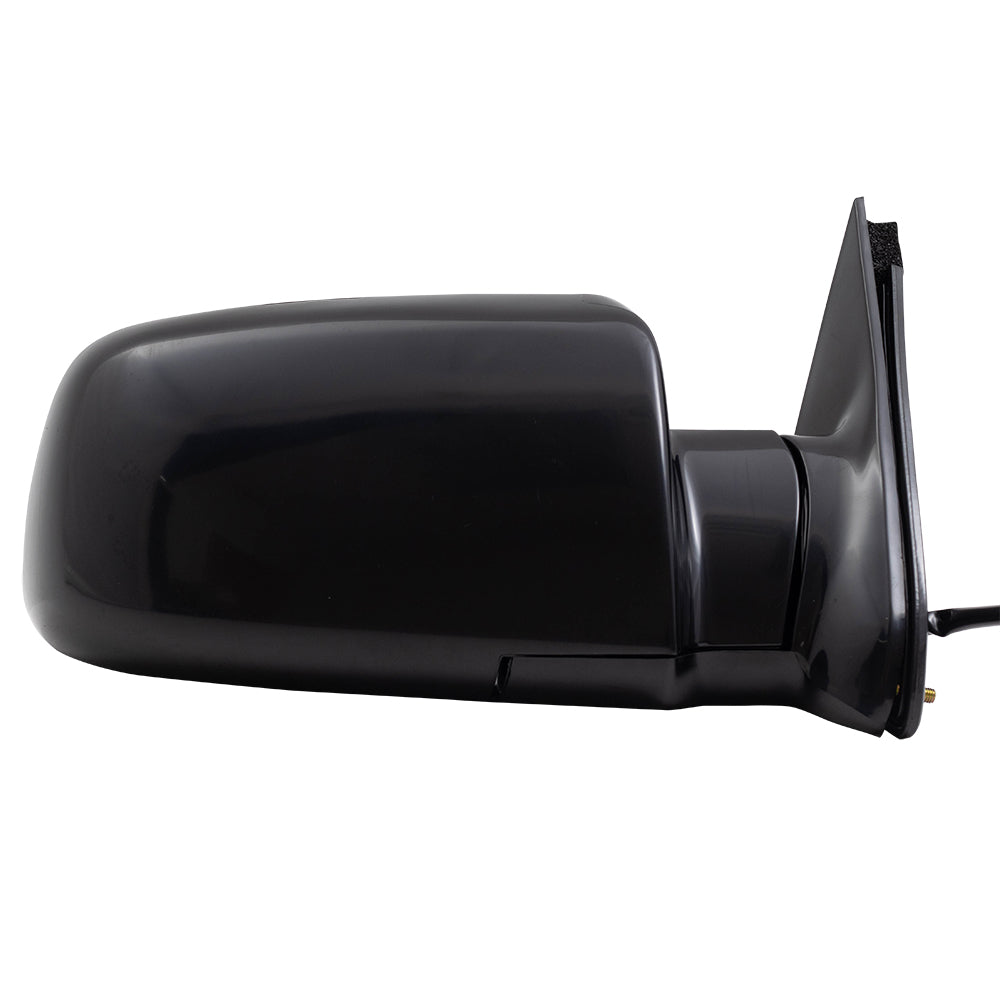 Brock Aftermarket Replacement Passenger Power Mirror Standard Type Paint To Match Black - Plastic Base without Heat Compatible with 15764758
