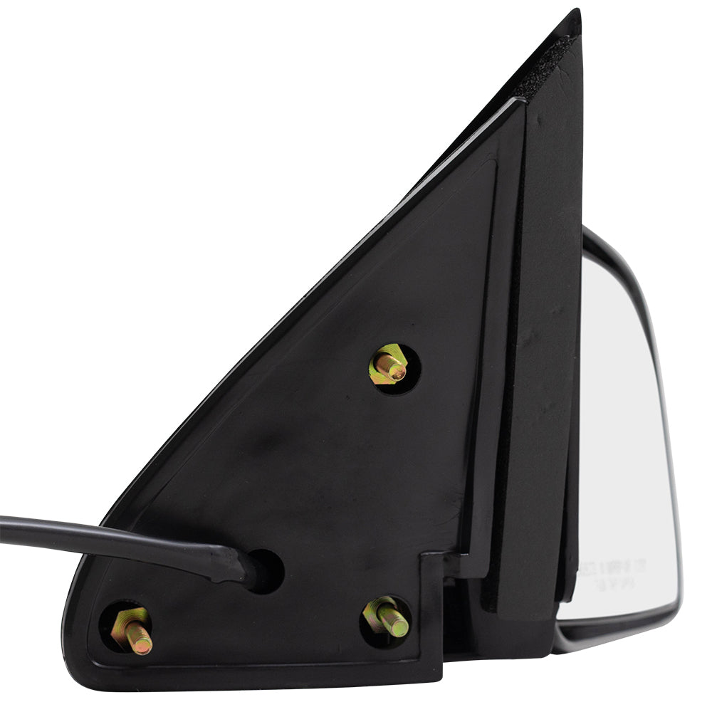 Brock Aftermarket Replacement Passenger Power Mirror Standard Type Paint To Match Black - Plastic Base without Heat Compatible with 15764758