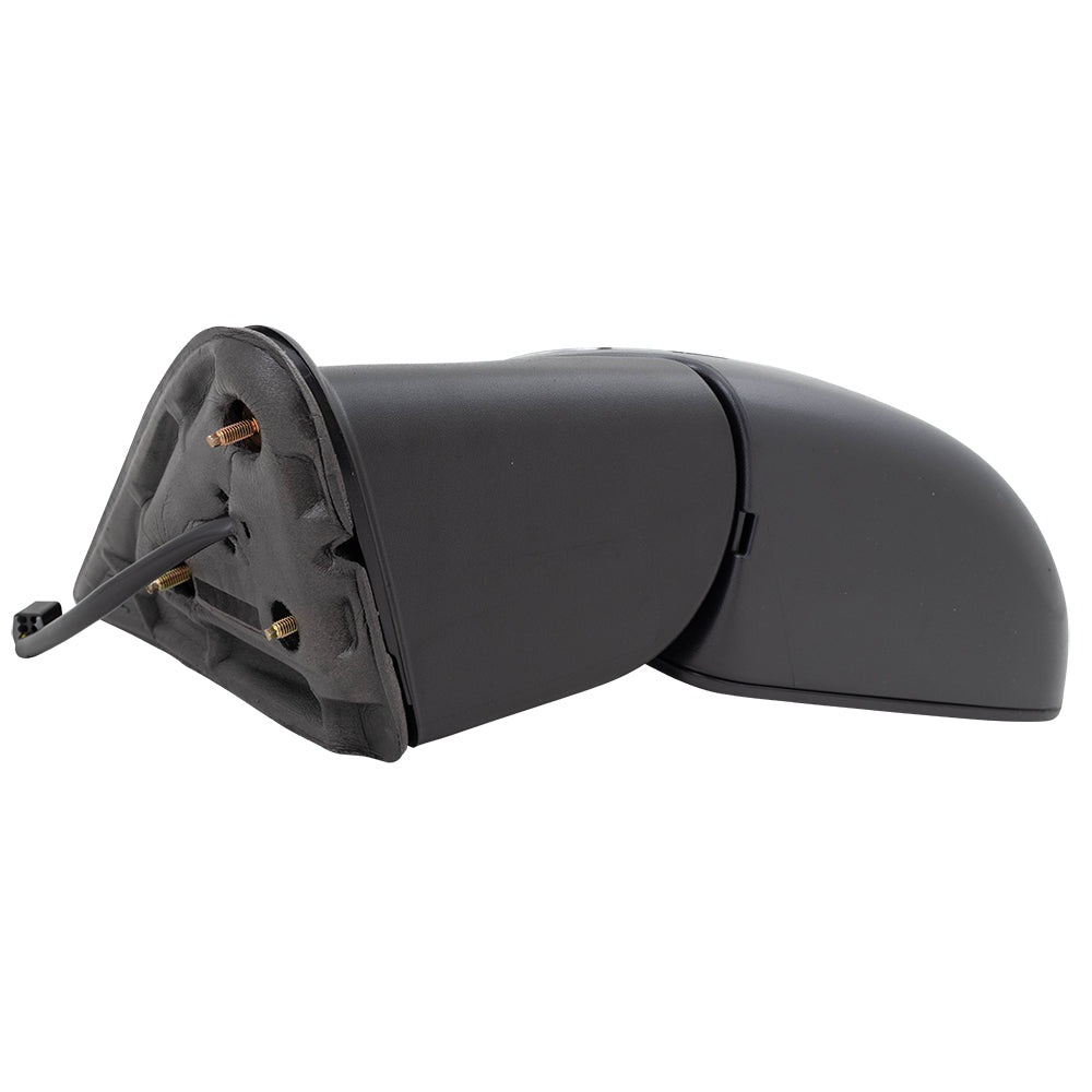 Brock Replacement Driver Power Side Door Mirror Black and Chrome Compatible with 99-02 Silverado Sierra Pickup Truck 15172249