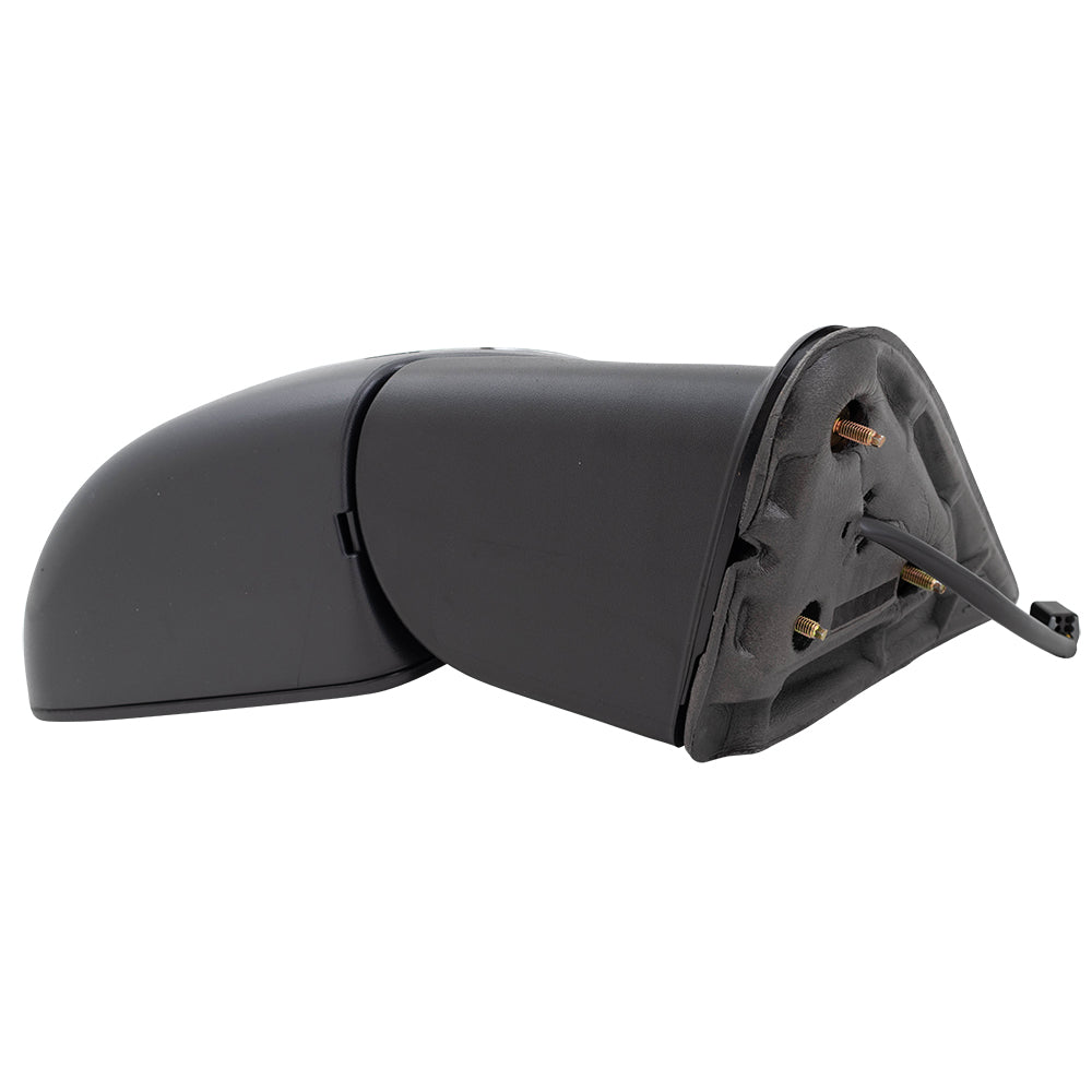 Brock Replacement Passenger Power Side Door Black & Chrome Mirror Compatible with 99-02 Silverado Sierra Pickup Truck 15172248