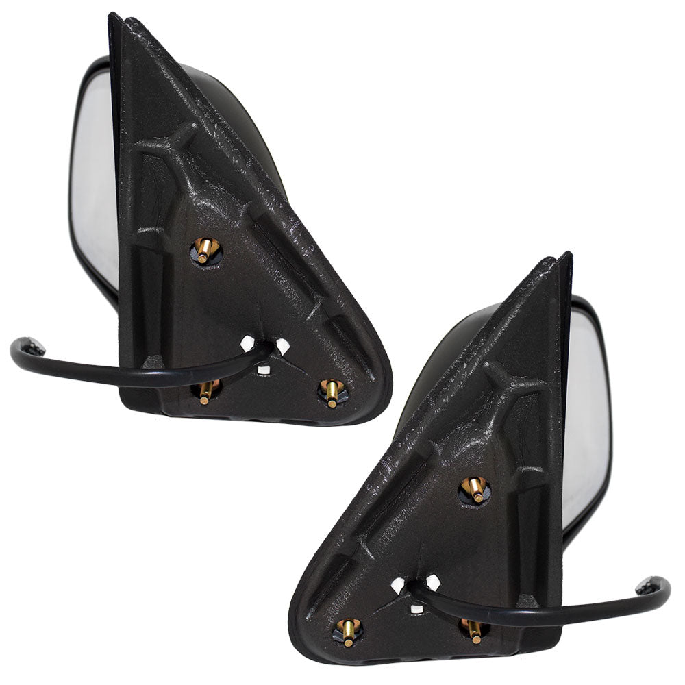 Brock Replacement Driver and Passenger Set Power Side Door Mirrors w/ Caps Compatible with 1999-2002 Silverado Sierra Pickup Truck