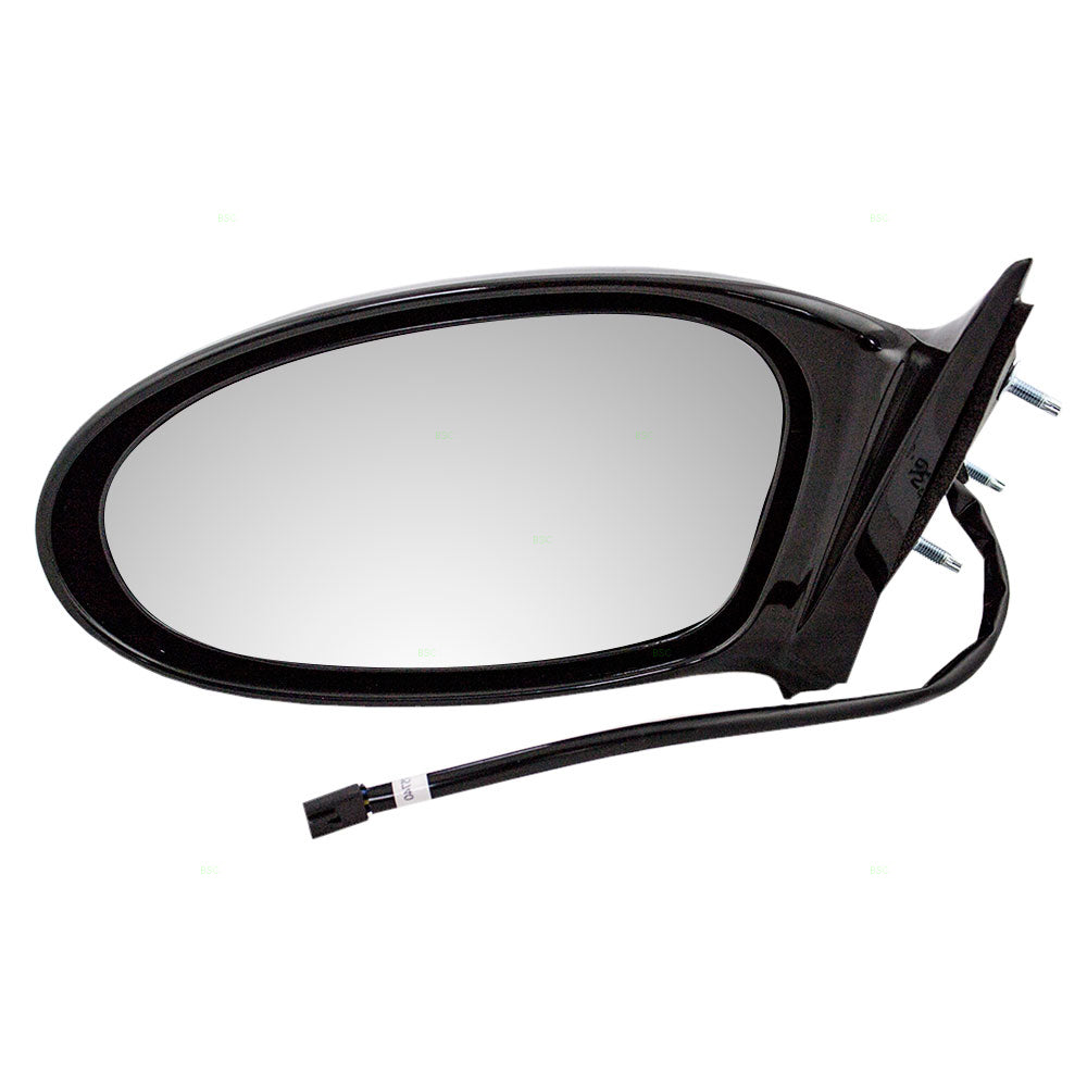 Brock Replacement Driver Power Side Door Mirror Single Post Compatible with 2002-2005 Grand Am 22724872