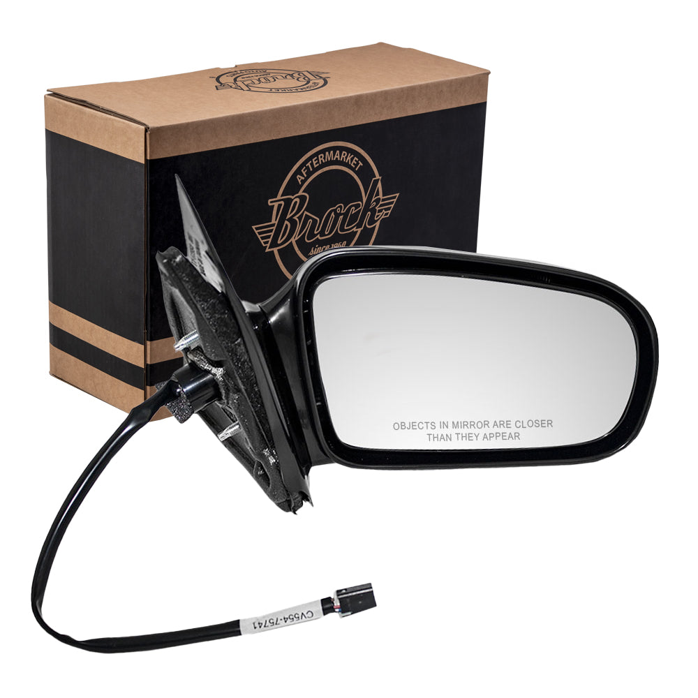 Brock Replacement Passenger Power Side Door Mirror Compatible with 1995-2005 Cavalier Sunfire Coupe 22728842
