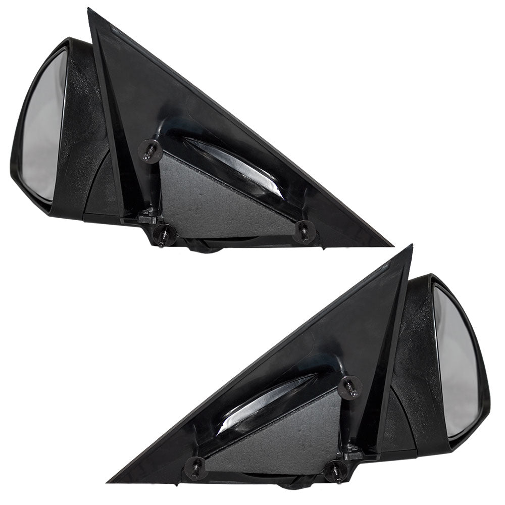 Replacement Driver and Passenger Set Power Side Door Mirrors Textured Compatible with 2005-2010 G6 Sedan