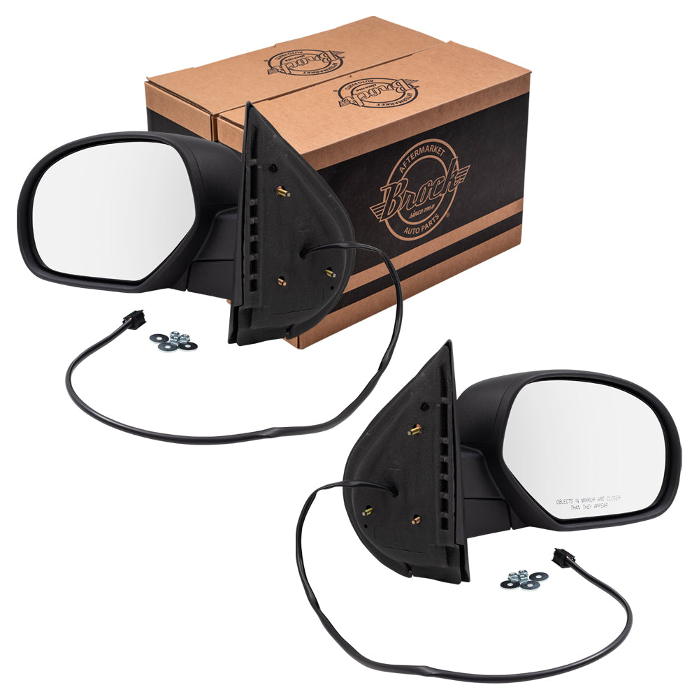 Power Mirror for 2007-2013 Silverado 1500 Manual Fold for 2007-2014 Silverado 2500 for 2007-2014 Tahoe for 2007-2013 Suburban 2500 for 2014 Suburban 25831053 Set GM1320437