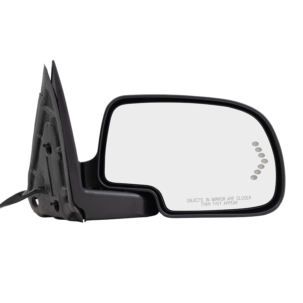 Power Mirror for 2003-2006 Silverado 1500 Includes Paint To Match & Textured Black Cap 88980 Turn Signal Indicator Puddle Lamp Heated Manual Fold for 2003-2006 Silverado 1500 HD Set