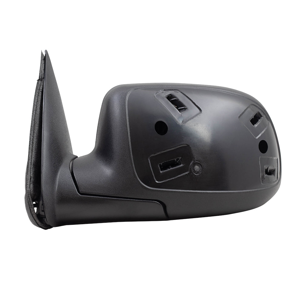 Brock Aftermarket Replacement Driver Left Power Mirror Paint to Match & Textured Black Cap with Heat-Signal on Glass-Puddle Light-Manual Folding Compatible with 2003-2006 Chevy Silverado