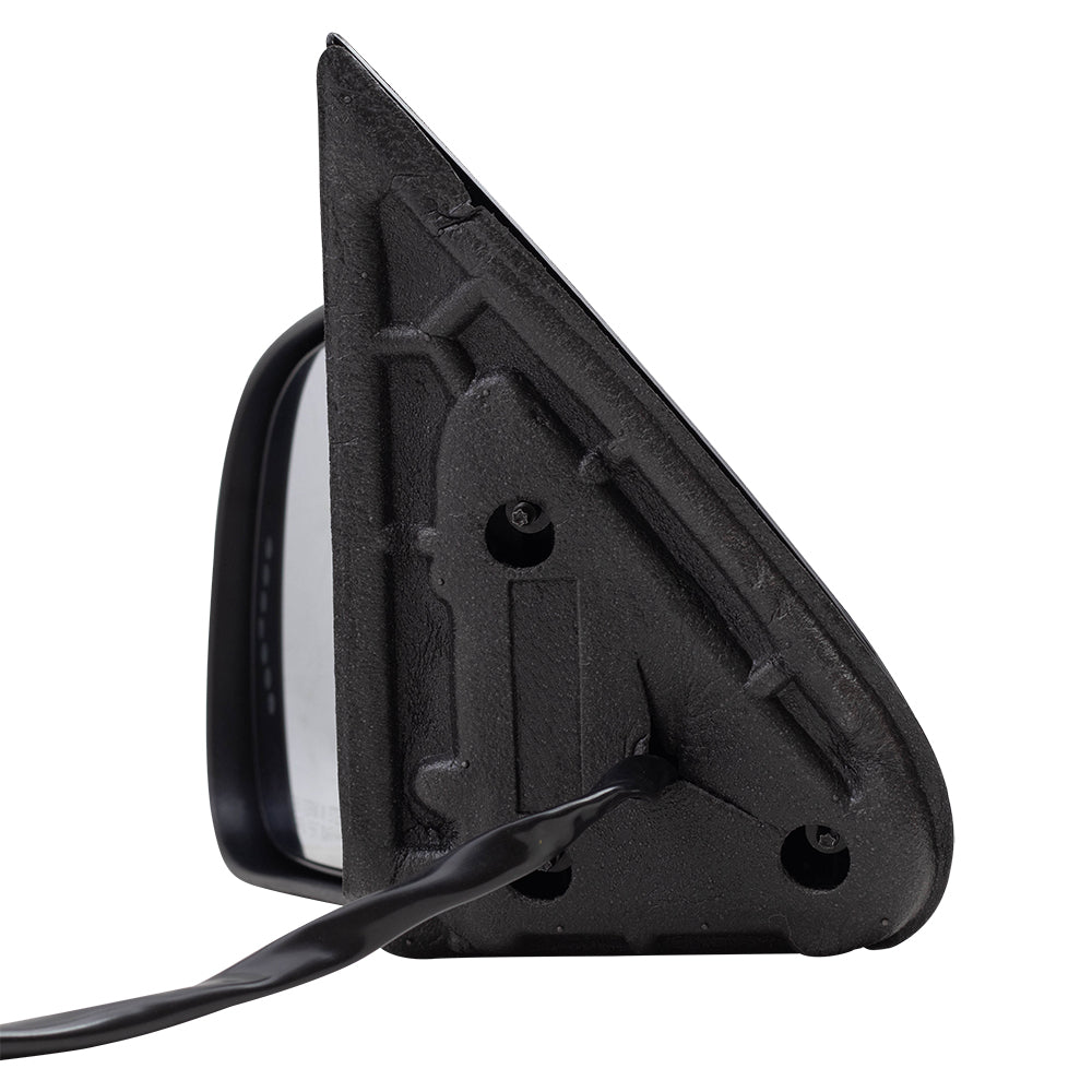 Brock Aftermarket Replacement Driver Left Power Mirror Paint to Match & Textured Black Cap with Heat-Signal on Glass-Puddle Light-Manual Folding Compatible with 2003-2006 Chevy Silverado