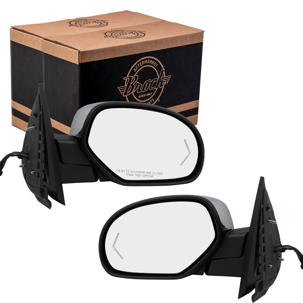 Power Mirror for 2009-2013 Silverado 1500 Turn Signal Indicator Puddle Lamp Memory Heated Manual Fold for 2009-2014 Silverado 2500 for 2009-2013 Sierra 1500 for 2009-2014 Sierra 2500 HD 20843114 Set