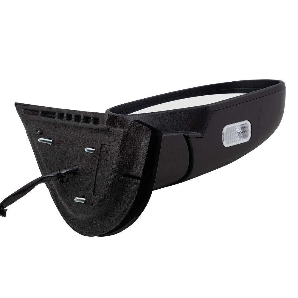 Replacement Passenger Power Door Mirror Heated Chrome Cap Compatible with 2009-2013 Silverado Pickup Truck 20756974