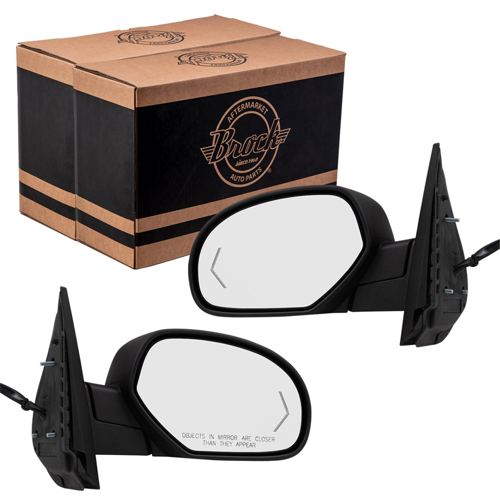 Power Mirror for 2009-2013 Silverado 1500 Turn Signal Indicator Puddle Lamp Memory Heated Manual Fold for 2009-2014 Silverado 2500 for 2009-2013 Sierra 1500 for 2009-2014 Sierra 2500 HD 20756892 Set