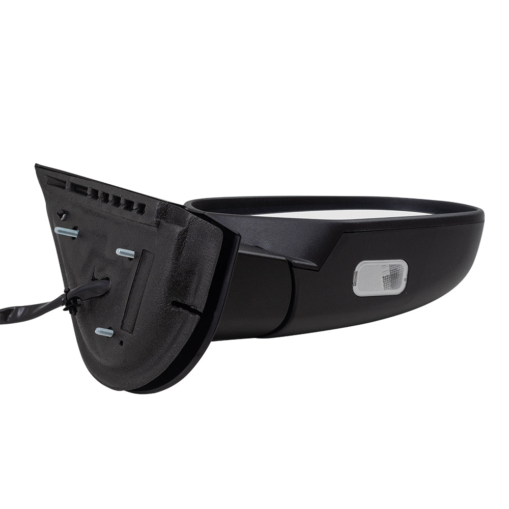 Replacement Passenger Power Door Mirror Heated Textured Black Cap Compatible with 2009-2013 Silverado Pickup Truck 20756893