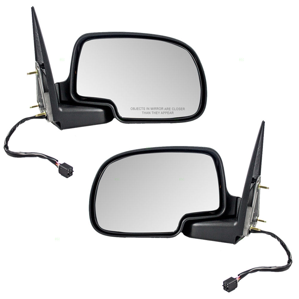 Power Mirror for 1999-2002 Silverado 1500 Puddle Lamp Heated Manual Fold for 2001-2002 Silverado 1500 HD for 2000-2002 Tahoe for 2000-2002 Suburban 2500 for 2002 Avalanche 2500 for 2002 Escalade Set