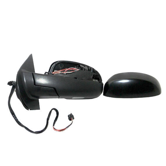 Replacement Driver Power Side Door Mirror Heated Puddle Lamp Manual Folding Compatible with 2007-2013 Silverado Sierra Avalanche Pickup
