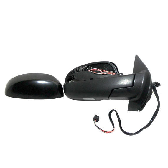 Replacement Passenger Power Side Door Mirror Heated Puddle Lamp Manual Folding Compatible with 2007-2013 Silverado Sierra Avalanche Pickup
