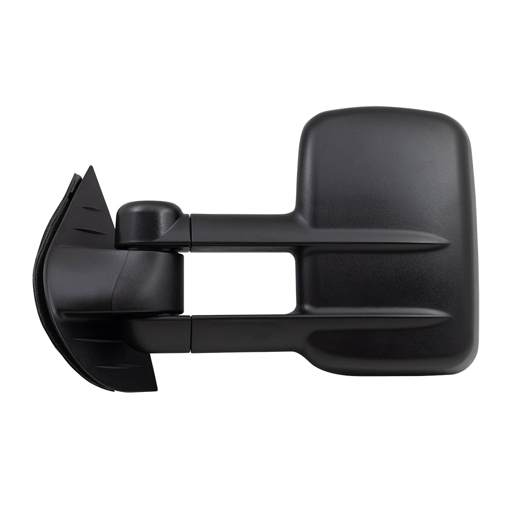 Brock Replacement Driver Power Tow Telescopic Mirror Heated Signal on Glass Compatible with 2007-2014 Silverado Sierra Escalade Yukon Tahoe