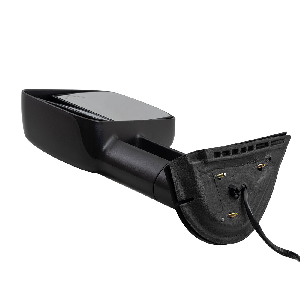 Brock Replacement Driver Power Tow Telescopic Mirror Heated Signal on Glass Compatible with 2007-2014 Silverado Sierra Escalade Yukon Tahoe