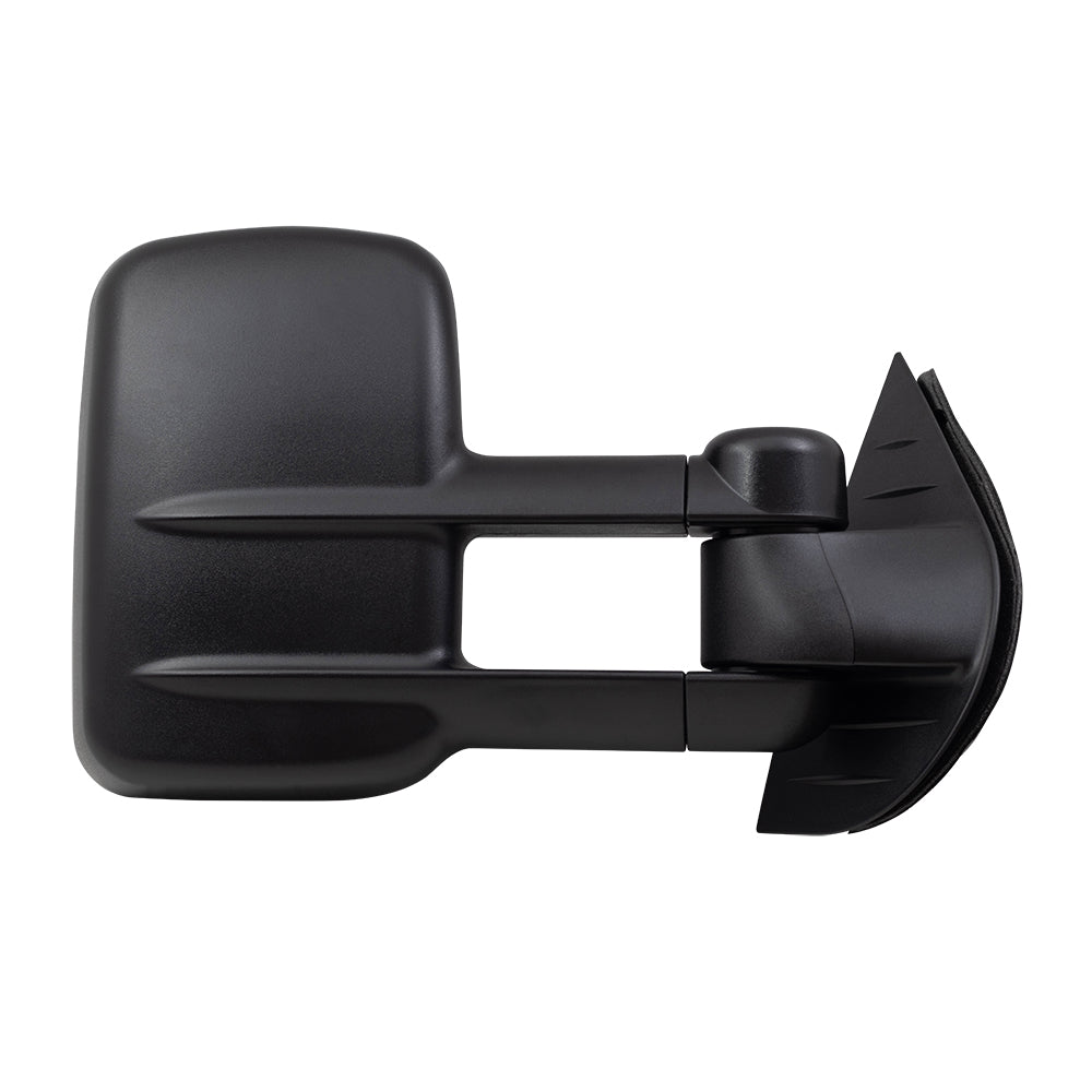 Brock Replacement Passenger Power Tow Telescopic Mirror Heated Signal on Glass Compatible with 2007-2014 Silverado Sierra Escalade Yukon Tahoe