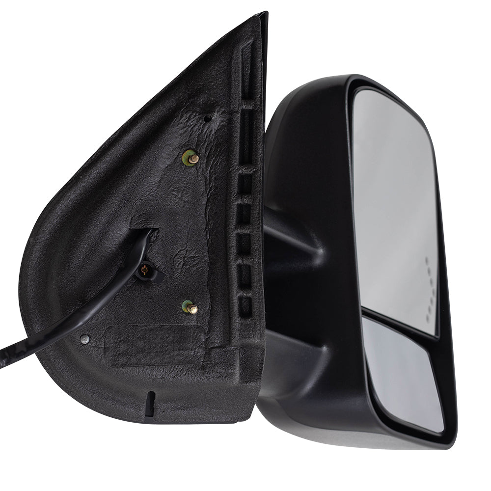 Brock Replacement Passenger Power Tow Telescopic Mirror Heated Signal on Glass Compatible with 2007-2014 Silverado Sierra Escalade Yukon Tahoe