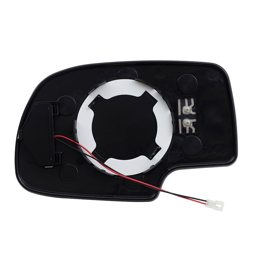 Mirror Glass with Base for 2003-2006 Silverado 1500 Turn Signal Indicator Heated for 2003-2006 Silverado 1500 HD for 2000-2006 Suburban 2500 for 2003-2004 Sierra 2500 for 2007 Sierra 3500 Classic