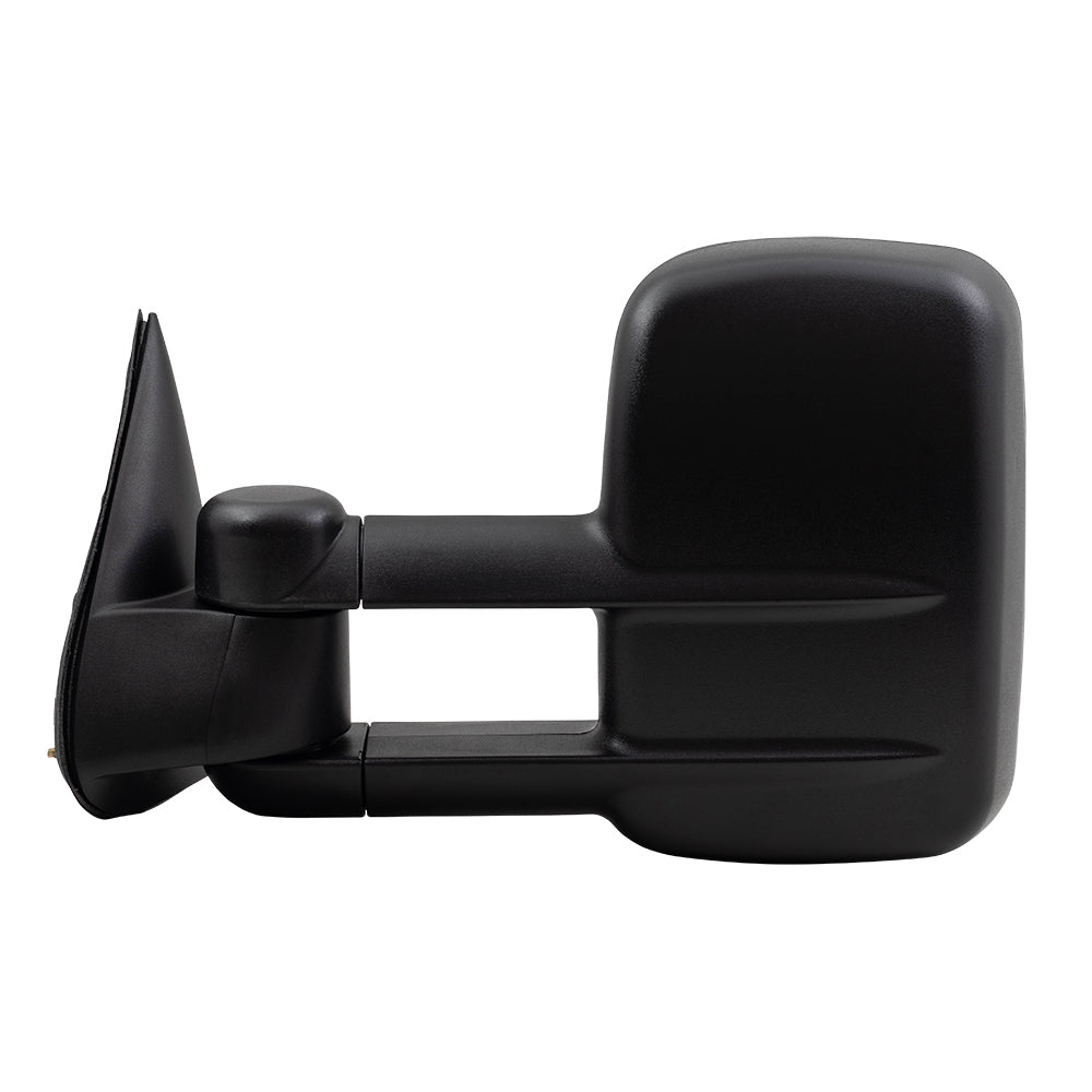 Brock Replacement Driver Power Tow Telescopic Side Door Mirror Heated Signal On Glass Compatible with 2003-2006 Silverado Sierra Avalanche Pickup