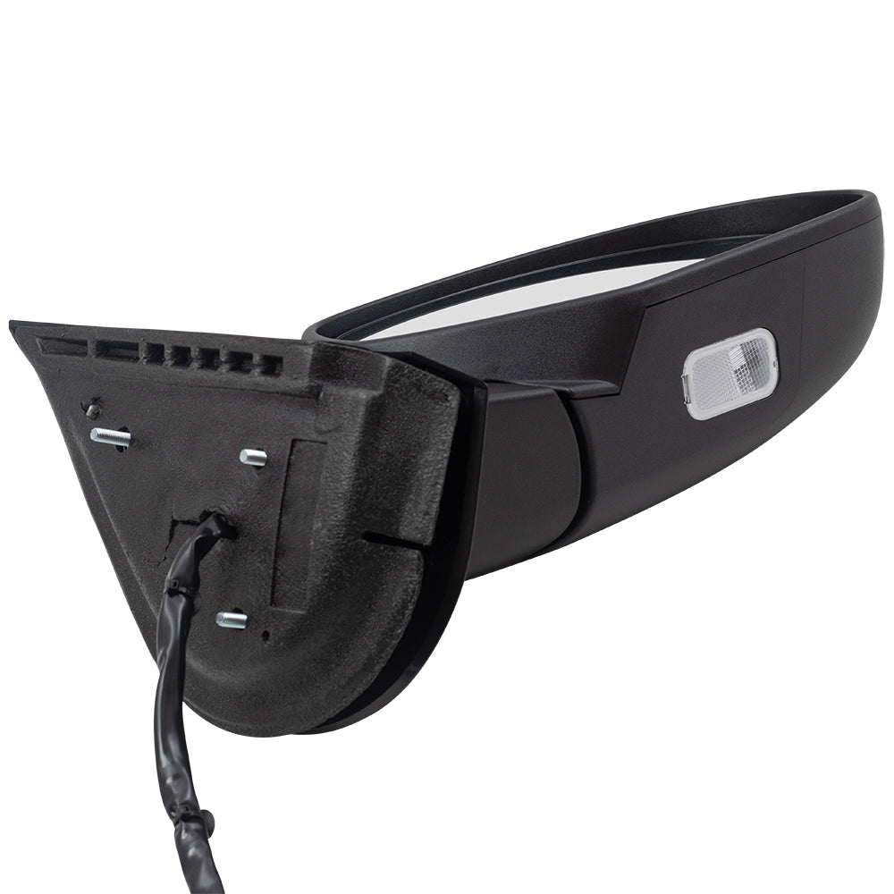 Replacement Passenger Power Side Door Mirror Heated Memory Puddle Lamp Signal on Glass Compatible with 2007-2014 Silverado Pickup Truck