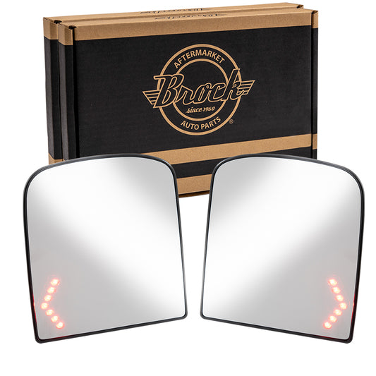 Mirror Glass with Base for 1999-2013 Silverado 1500 Turn Signal Indicator Heated for 2003-2006 Silverado 1500 HD for 2003-2014 Tahoe for 2003-2013 Suburban 2500 for 2003-2006 Avalanche 2500 15933017