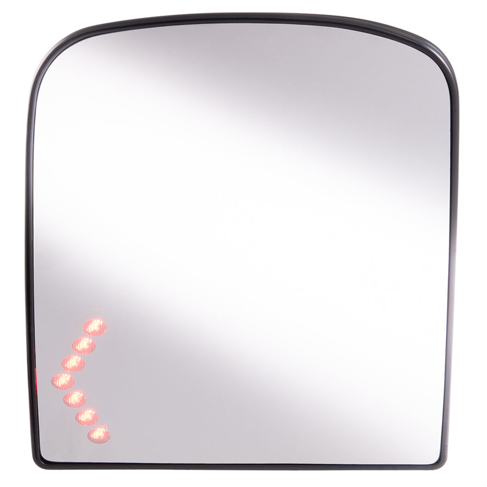 Mirror Glass with Base for 1999-2013 Silverado 1500 Turn Signal Indicator Heated for 2003-2006 Silverado 1500 HD for 2003-2014 Tahoe for 2003-2013 Suburban 2500 for 2003-2006 Avalanche 2500 15933017