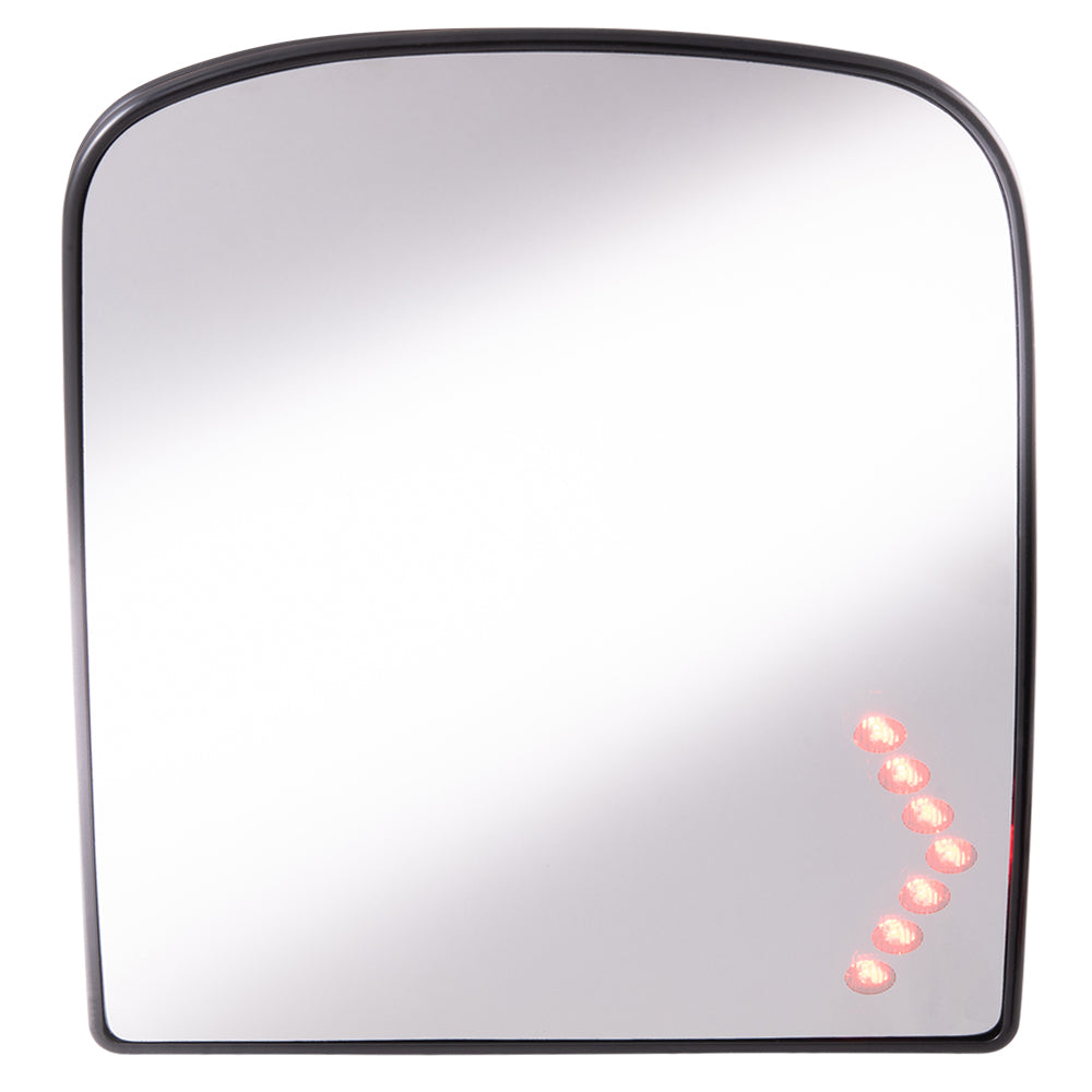 Mirror Glass with Base for 1999-2013 Silverado 1500 Turn Signal Indicator Heated for 2003-2006 Silverado 1500 HD for 2003-2014 Tahoe for 2003-2013 Suburban 2500 for 2003-2006 Avalanche 2500 15933018