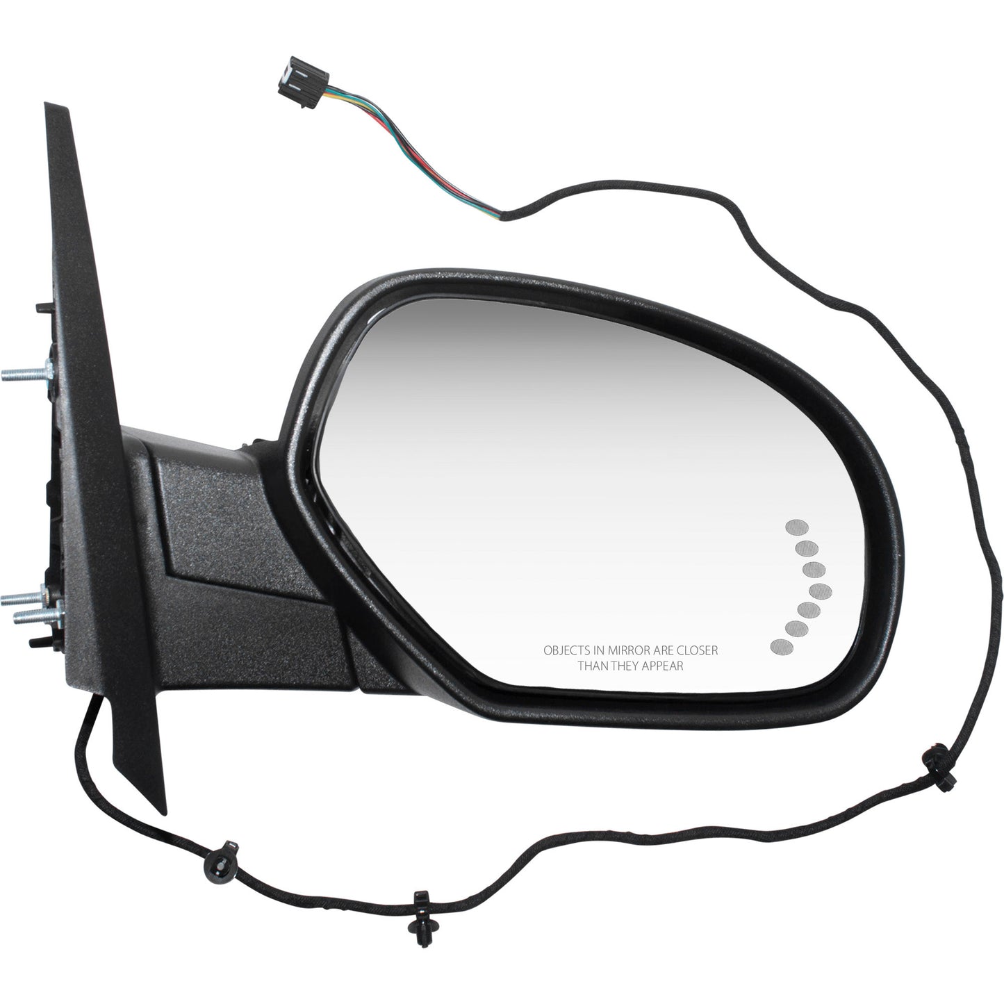 Power Mirror for 2007-2013 Silverado 1500 Paint To Match & Textured Black Caps Performance U Turn Signal Indicator Heated Manual Fold for 2014 Silverado 2500 for 2007-2014 Tahoe for 2014 Suburban Set