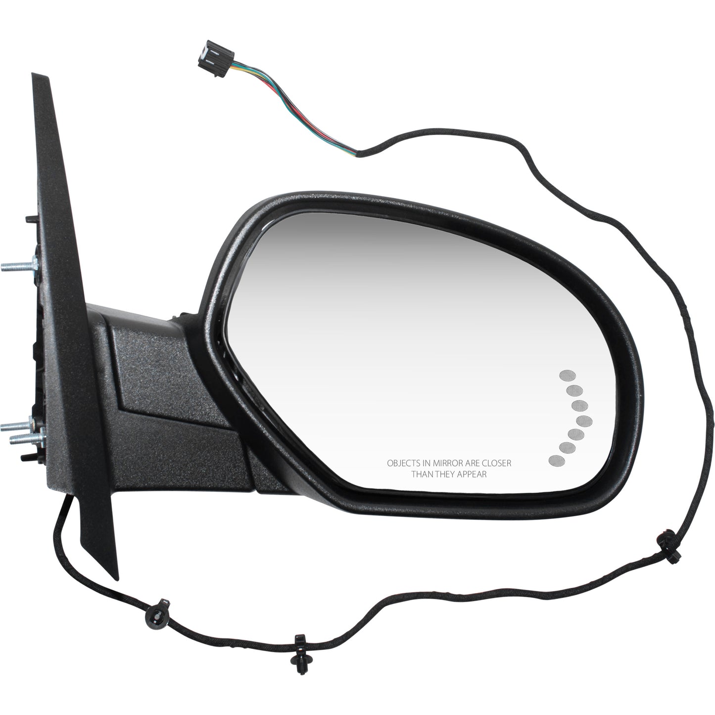 Brock Replacement Passenger Performance Upgrade Power Side Door Mirror Heated Signal on Glass Compatible with 07-14 Silverado Sierra Pickup Truck