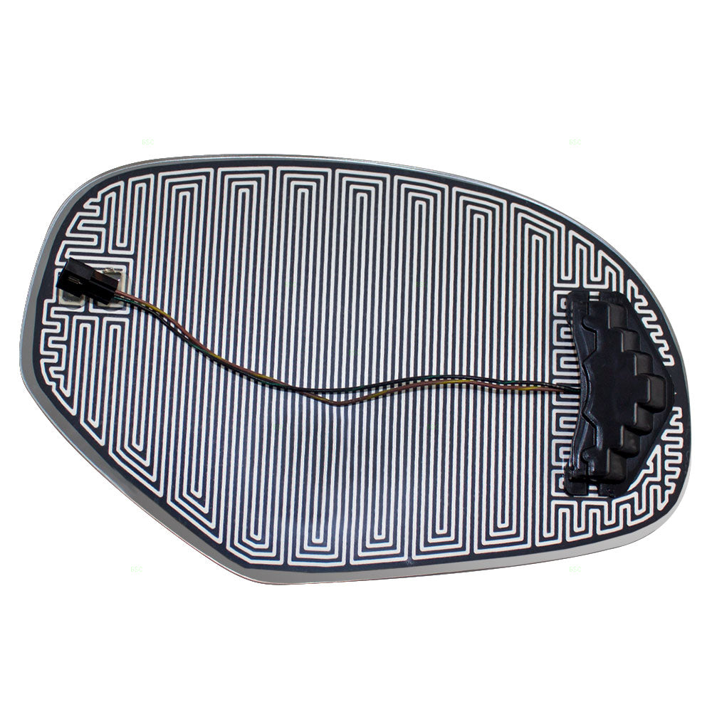 Mirror Glass for 2007-2013 Silverado 1500 Turn Signal Indicator Heated for 2014 Silverado 2500 for 2007-2014 Tahoe for 2007-2014 Suburban 1500 for 2007-2013 Suburban 2500 for 2014 Sierra Left