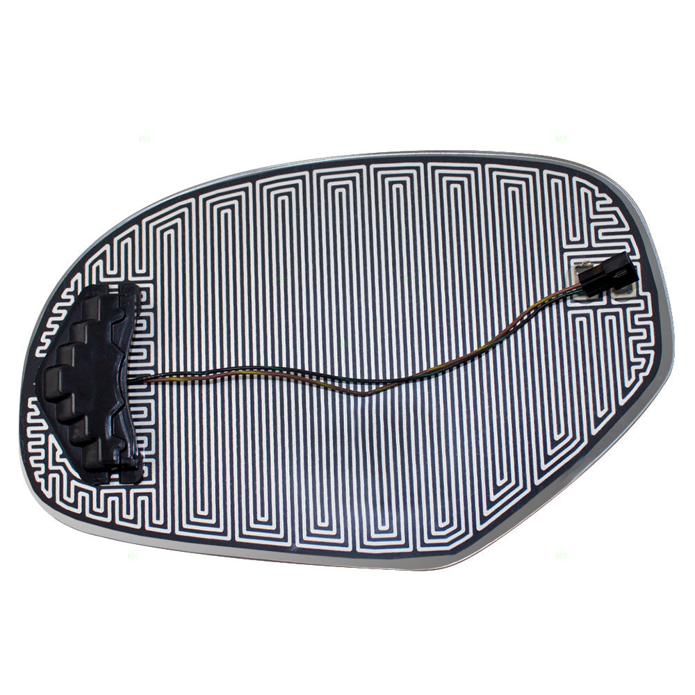 Mirror Glass for 2007-2013 Silverado 1500 Turn Signal Indicator Heated for 2014 Silverado 2500 for 2007-2014 Tahoe for 2007-2014 Suburban 1500 for 2007-2013 Suburban 2500 for 2014 Sierra Right