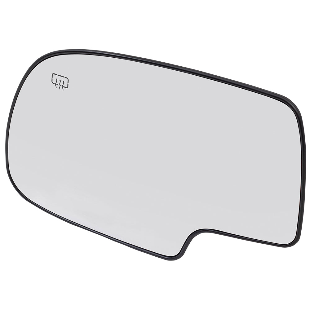 Mirror Glass with Base for 1999-2006 Silverado 1500 Heated for 2001-2006 Silverado 1500 HD for 2000-2006 Tahoe for 2000-2006 Suburban 2500 for 2002-2006 Avalanche 2500 for 2001-2006 Sierra 3500 Left