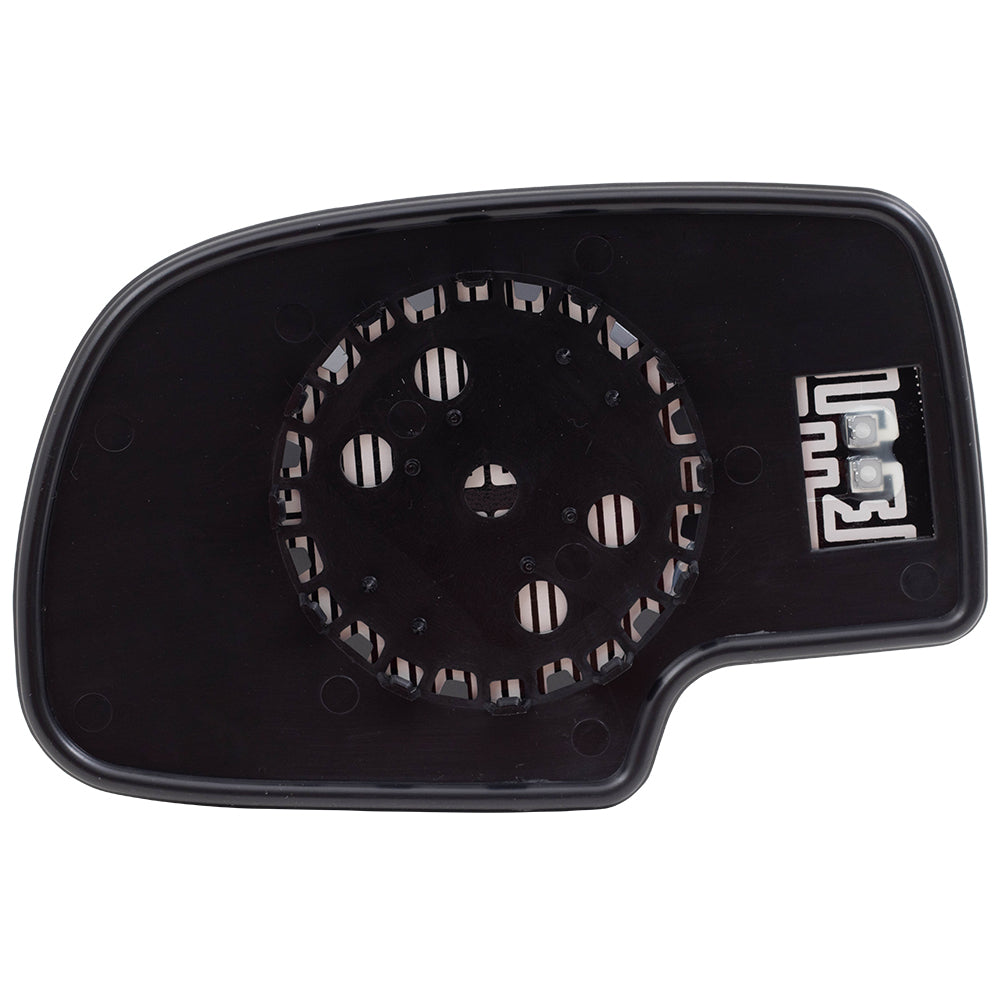 Brock Replacement Passenger Power Side Door Mirror Glass and Base Heated Compatible with 99-07 Silverado Sierra Pickup Truck 88986363
