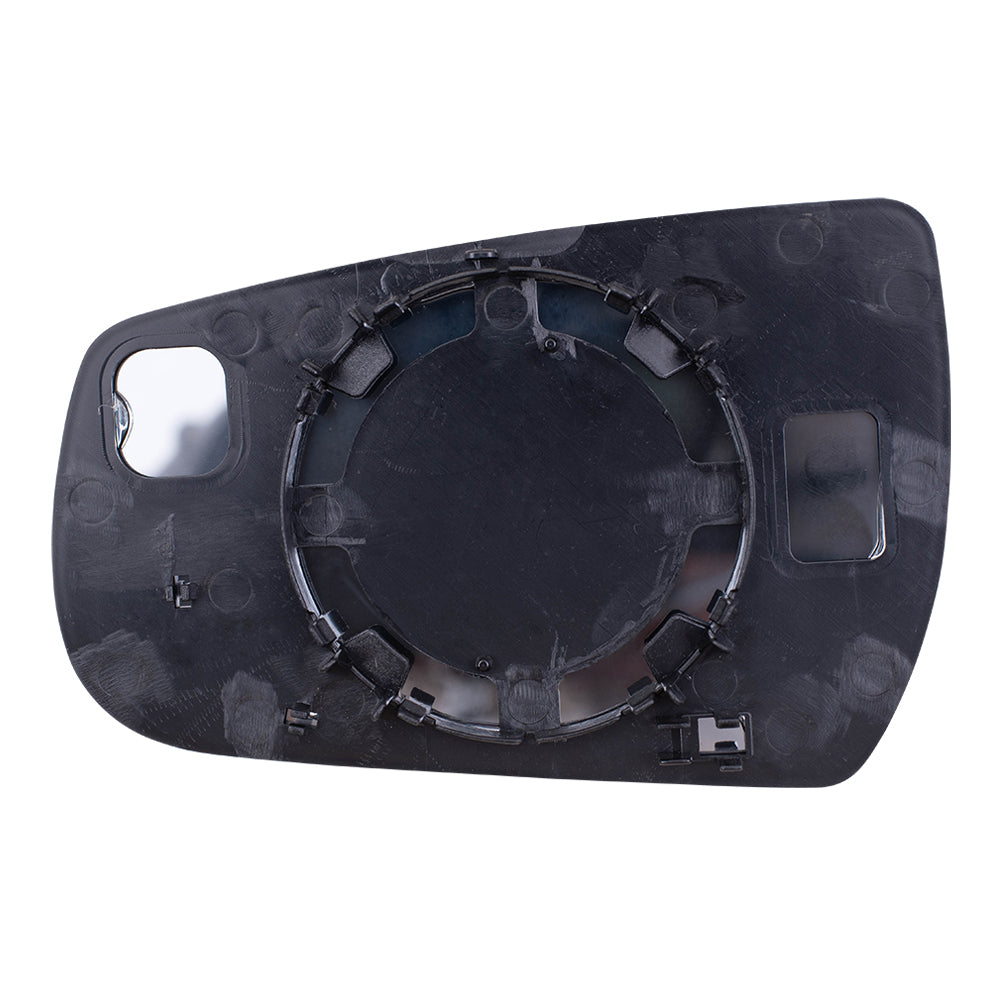 Brock Replacement Passenger Door Mirror Glass with Base Compatible with 2013 2014 2015 Malibu