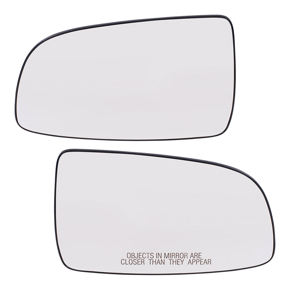 Mirror Glass with Base for 2007-2011 Aveo Sedan 95214065 Set GM1323390