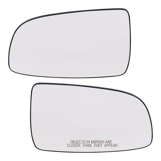 Mirror Glass with Base for 2007-2011 Aveo Sedan 95214065 Set GM1323390