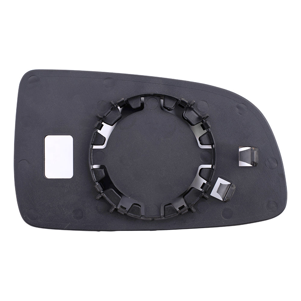 Brock Replacement Driver Side Door Clear Mirror Glass & Base Compatible with 2007-2011 Aveo Sedan 95214065