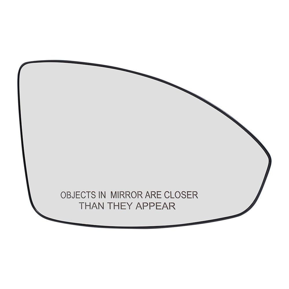 Brock Replacement Set Side Power Mirror Glass with Bases Heated Compatible with 2011-2015 Cruze 2016 Cruze Limited 95215098 95215097