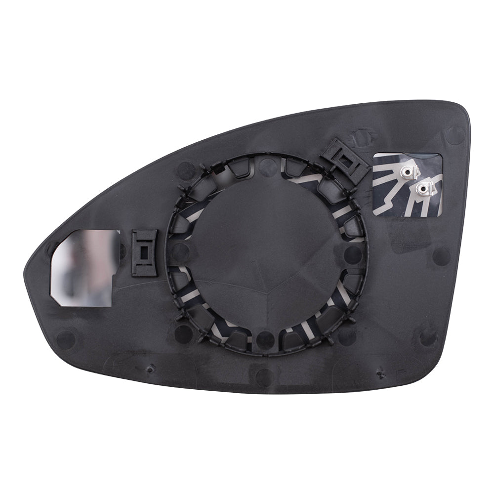 Brock Replacement Set Side Power Mirror Glass with Bases Heated Compatible with 2011-2015 Cruze 2016 Cruze Limited 95215098 95215097